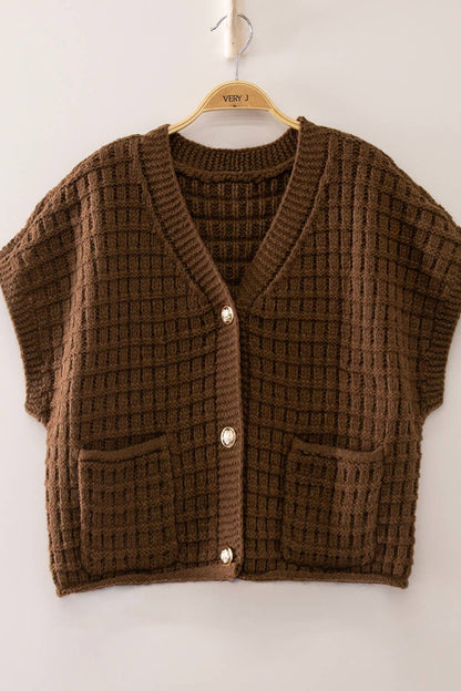 Farrah Knit Short Sleeve Cardigan