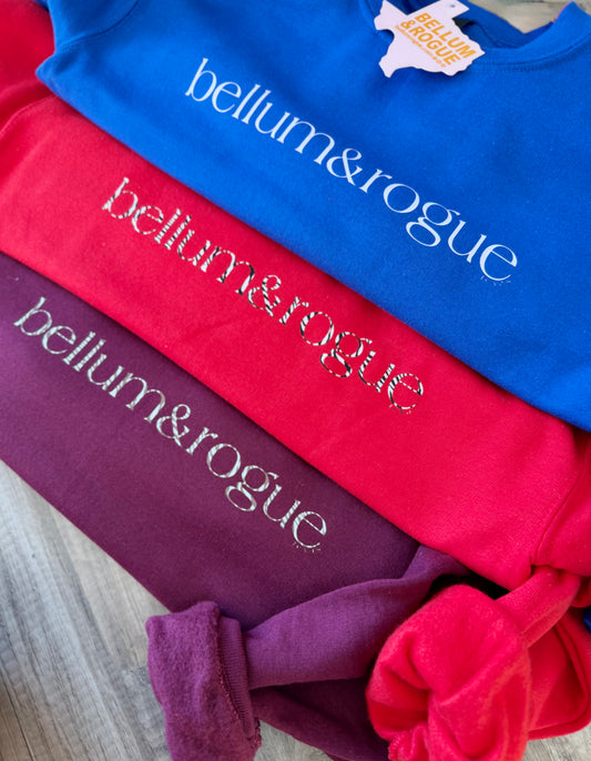 Girls Fall Simple Logo Sweatshirt