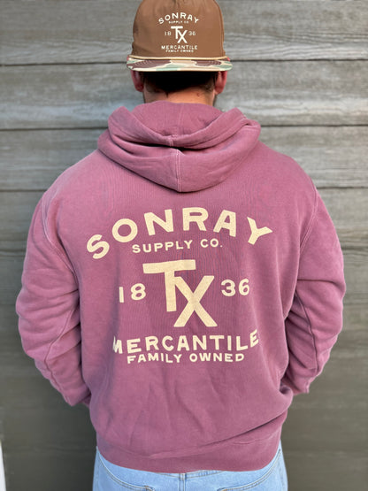 Sonray Mercantile TX Crimson Hoodie