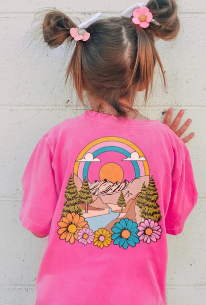 Girls Mountain Hippie Tee