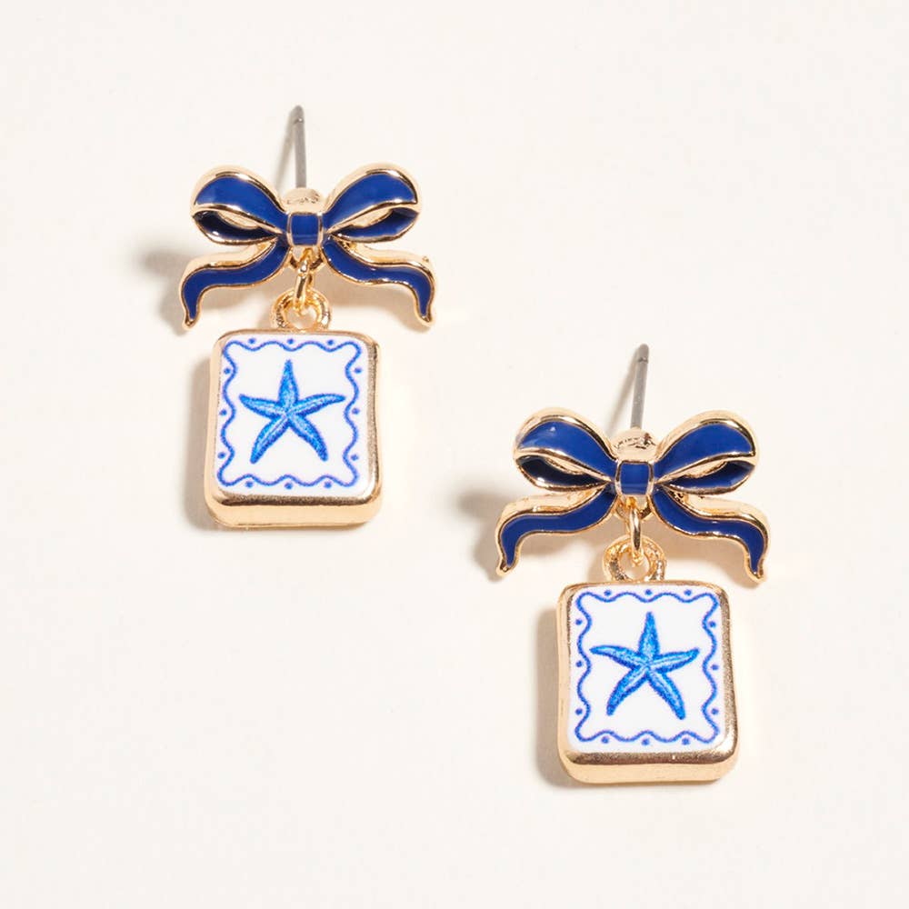 Darya Dangle Frame Earrings