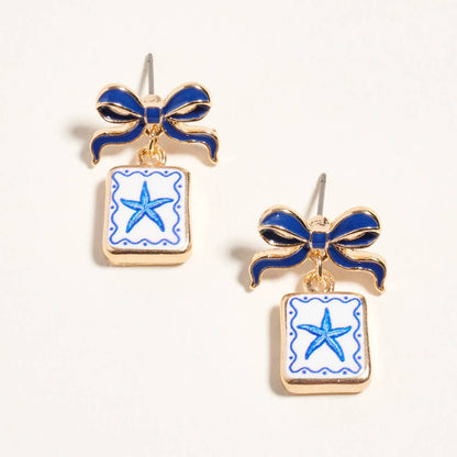 Darya Dangle Frame Earrings