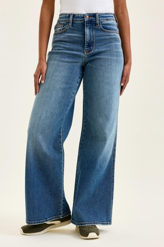 Judy Blue Warren Retro Wide Leg Jeans