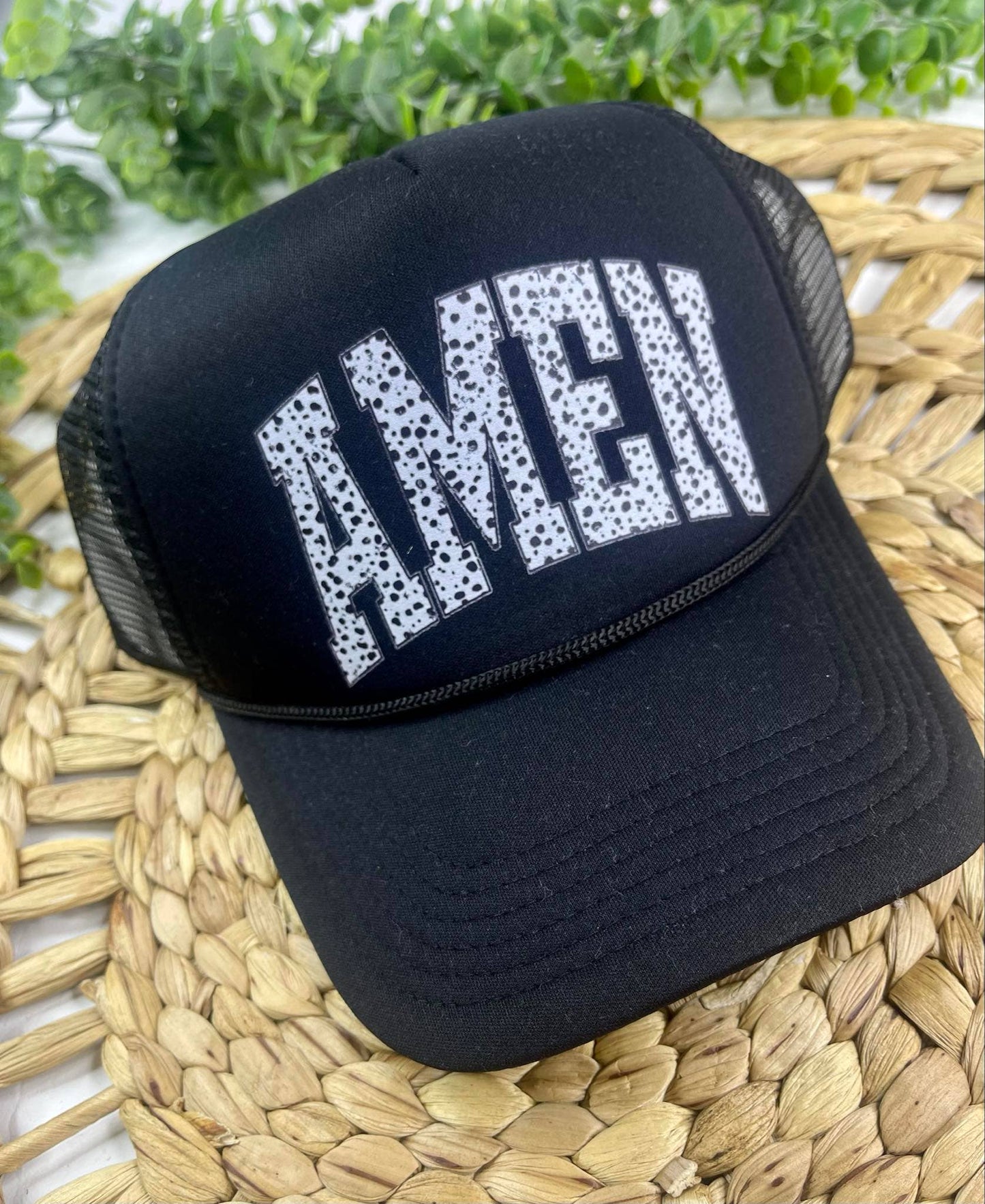 Dalmatian Amen Trucker Hat