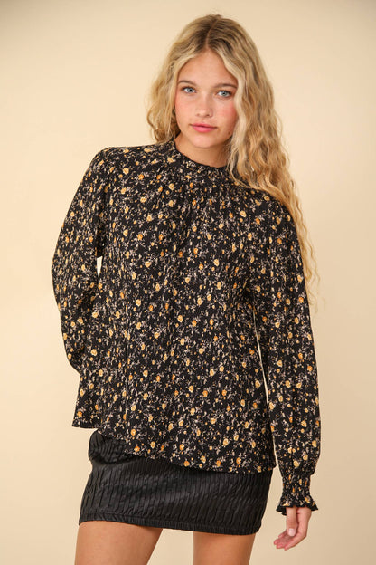 Ferry Dainty Floral Crinkle Blouse