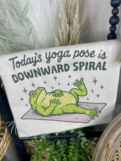 Downward Spiral Yoga Pose Tee