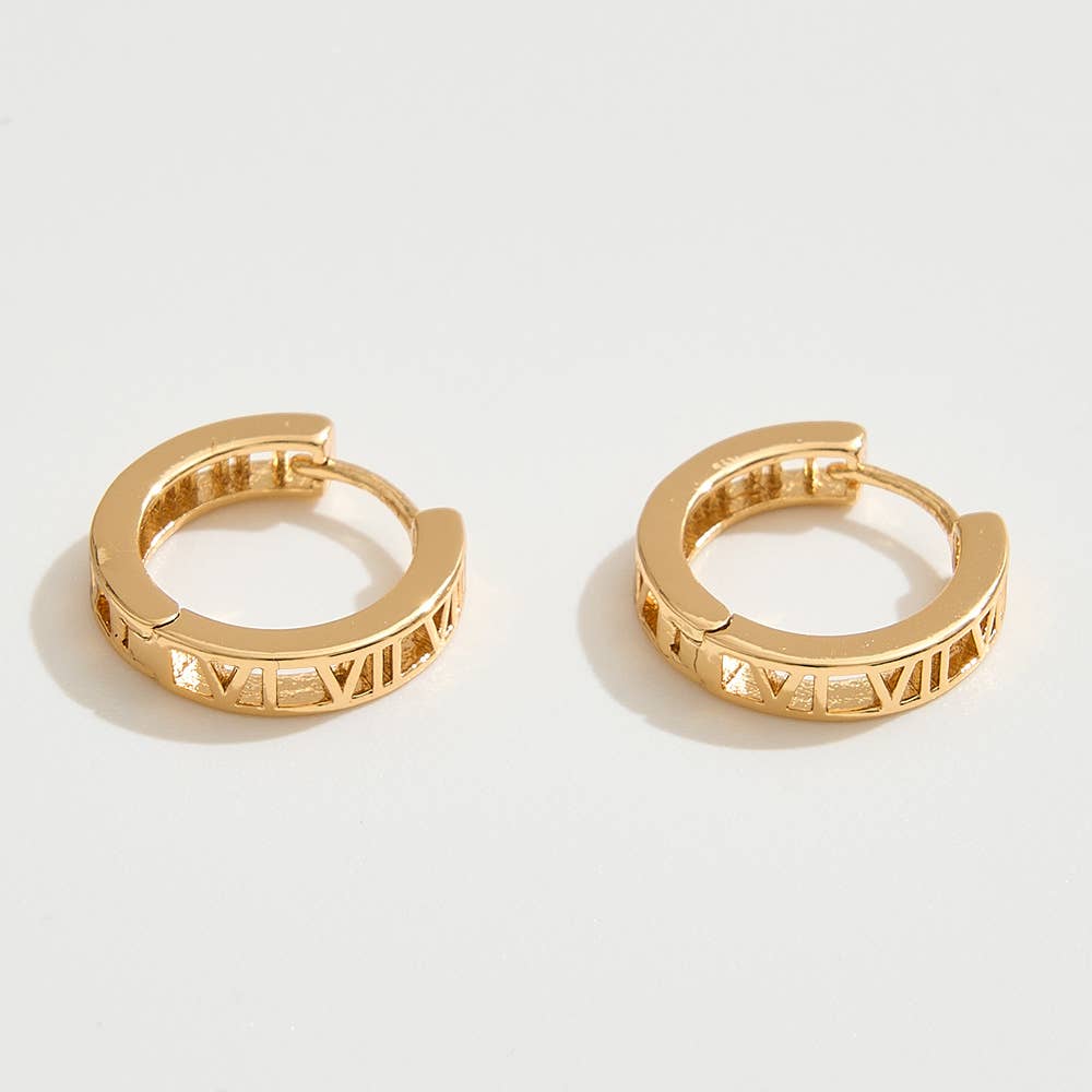 Suzie Roman Numeral Hoops