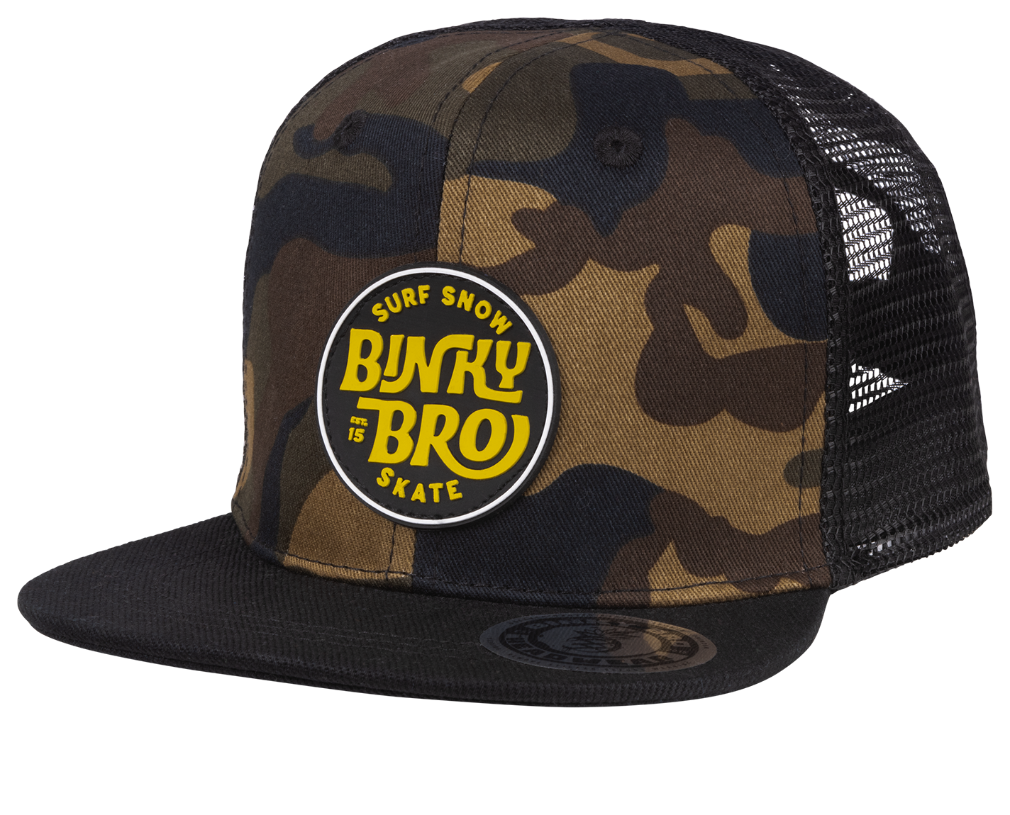 Boys Binky Bro Flat Top Camo Hat