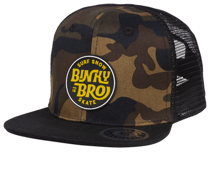 Boys Binky Bro Flat Top Camo Hat