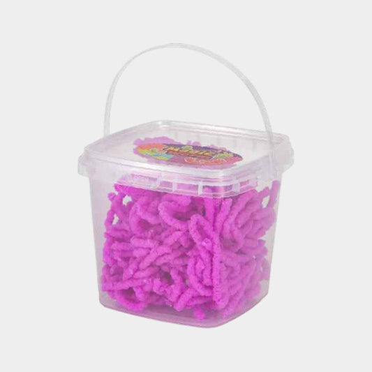 Squishy Stretchy Magic Worm Bucket