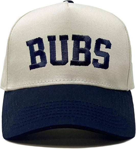 Baby Boys Bubs Embroidered Navy Hat