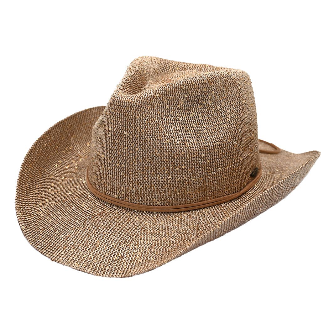 Girls Sequin Cowboy Hat