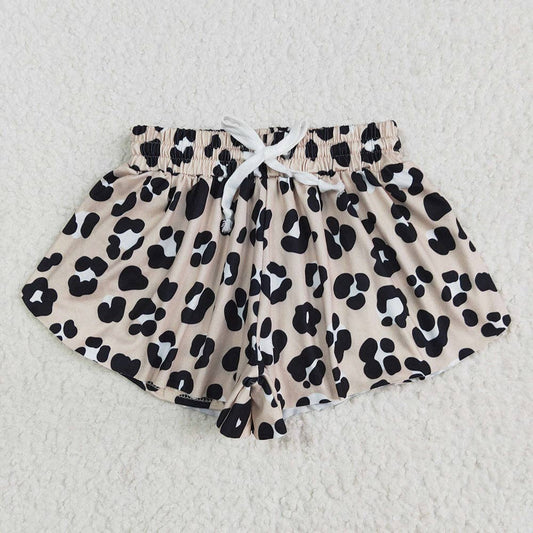 Girls Butterfly Printed Classic Leopard Shorts