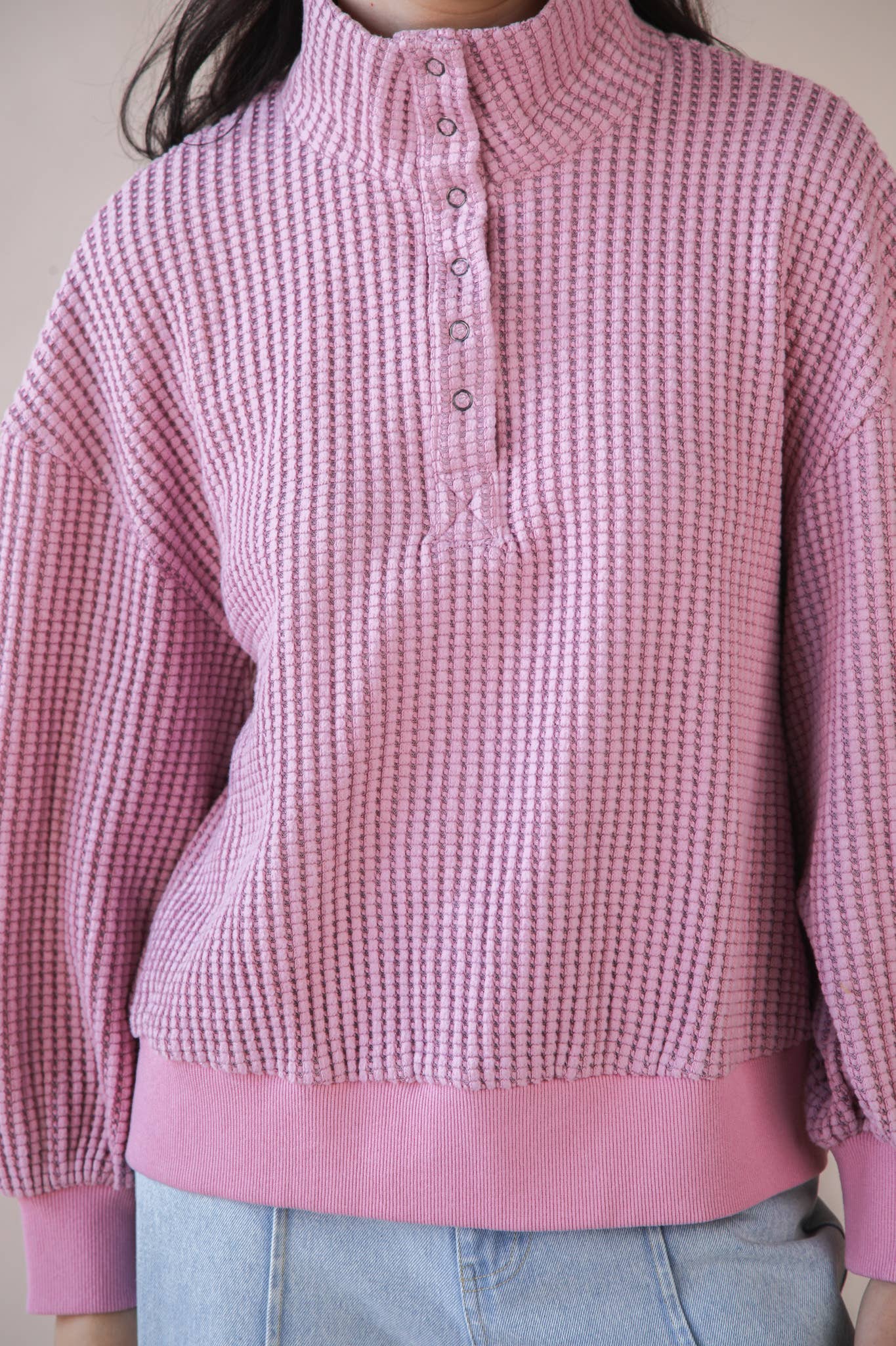 Apple Mineral Waffle Pullover