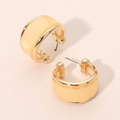 Darla Marbled Resin Hoop Earrings