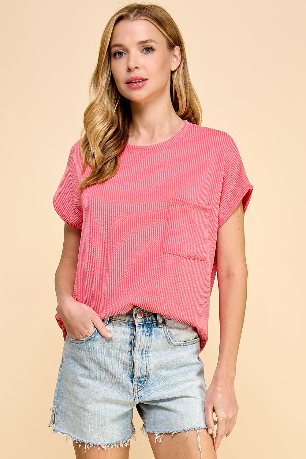 Romney Ribbed Pocket Tee