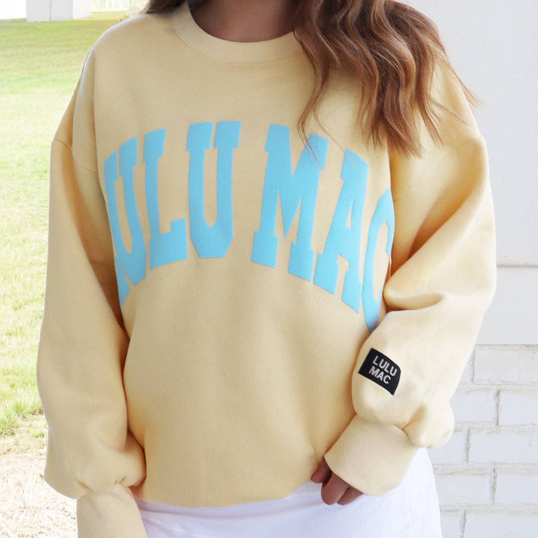 Lulu Mac Arch Logo Puff Ink Sweatshirt