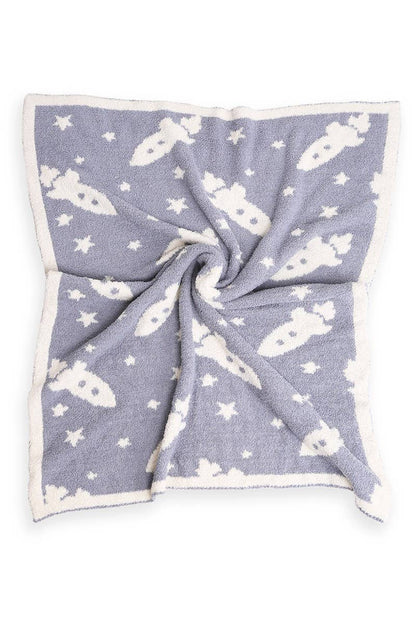 Baby Boys Rocket Microfiber Blanket