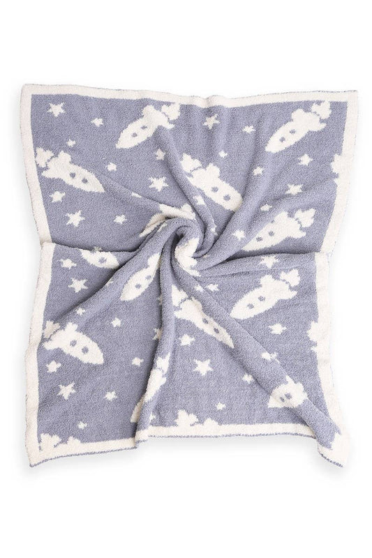 Baby Boys Rocket Microfiber Blanket