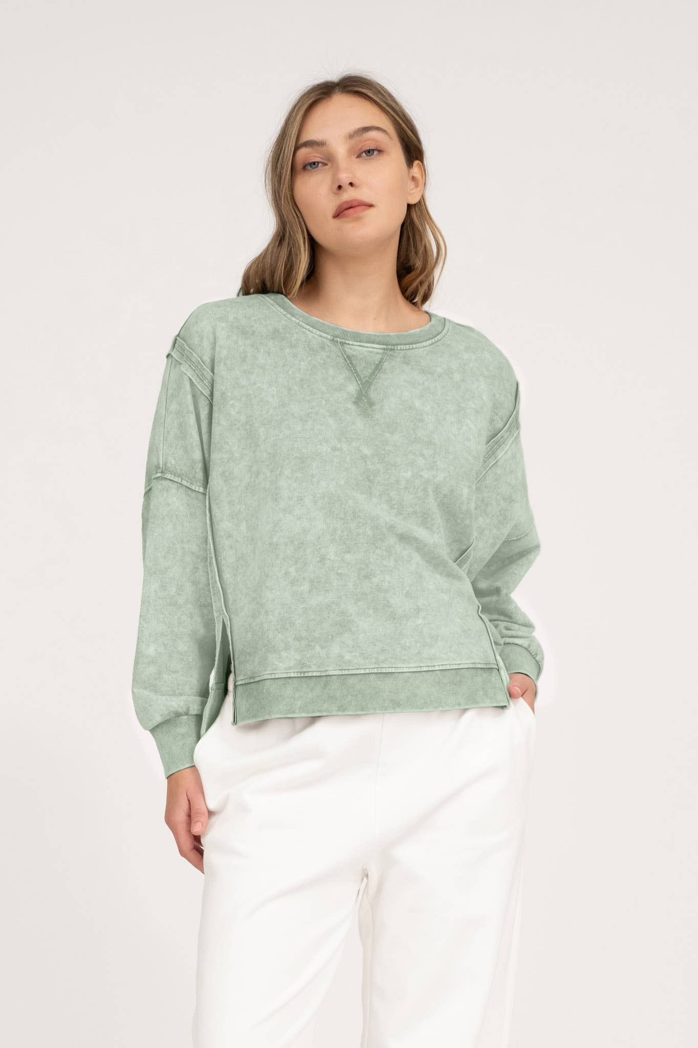 Tiffanie Mineral Longsleeve Top