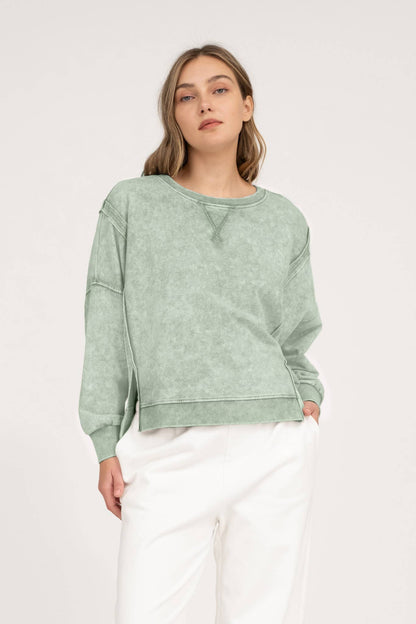 Tiffanie Mineral Longsleeve Top