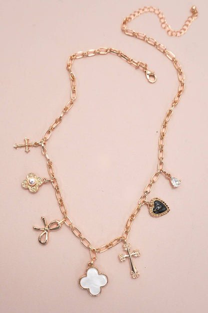 Constance Quatrefoil Charm Necklace