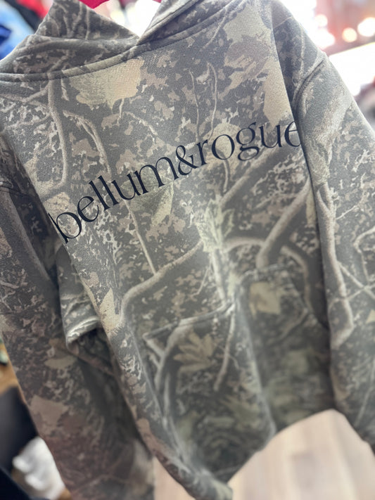 Girls Camo Simple Logo Hoodie