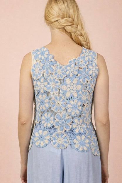Eliana Crochet Sleeveless Top
