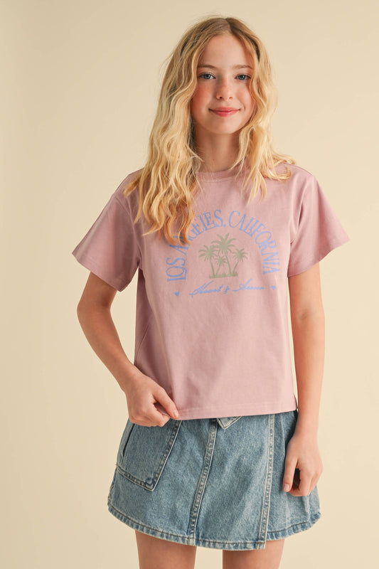 Girls Muted Los Angeles Tee