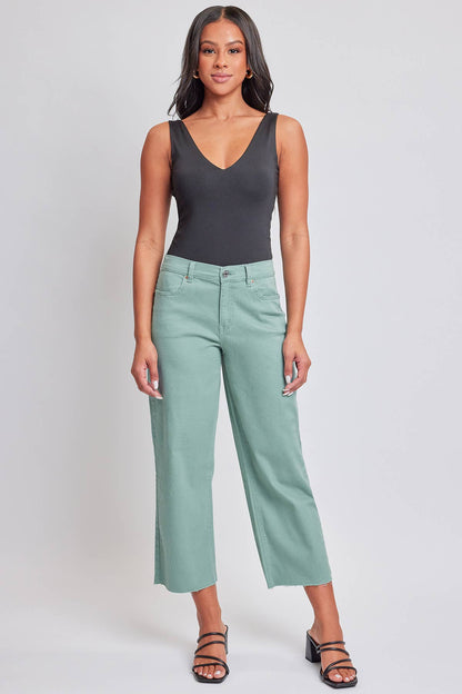 YMI Cropped Wide Leg Pants