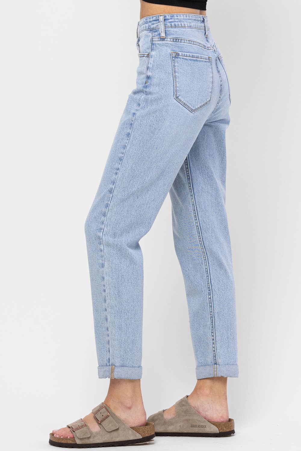 Jelly High Rise Mom Cuffed Jeans