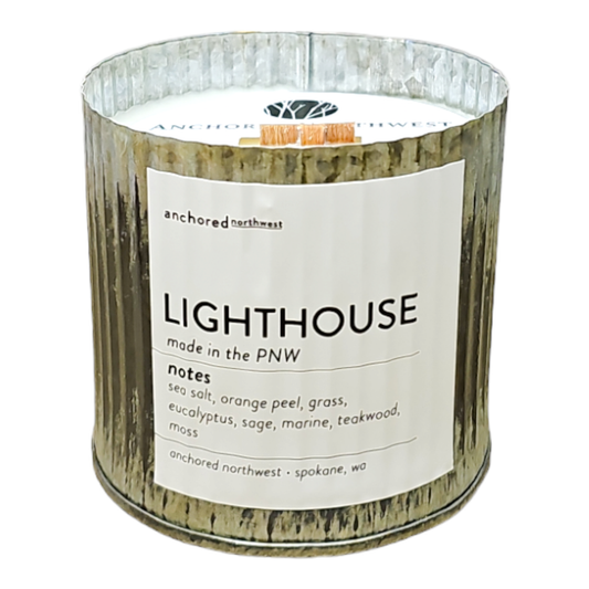 Anchored Northwest Wood Wick Candle - Lighthouse