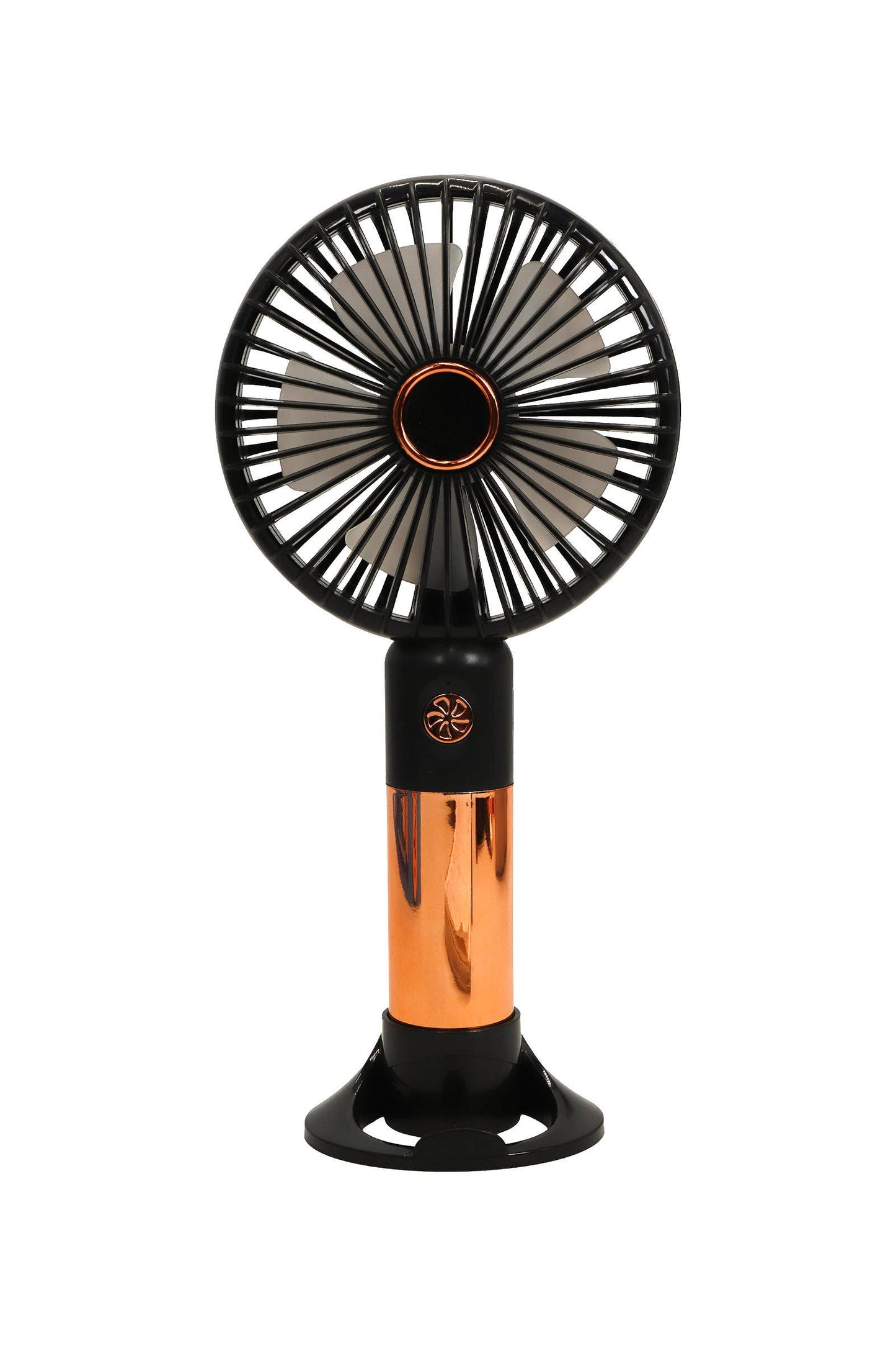 Rose Gold Metallic Handheld Tabletop Electric Fan
