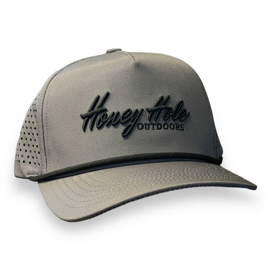 Mens Honey Hole Charcoal Performance Rope Hat