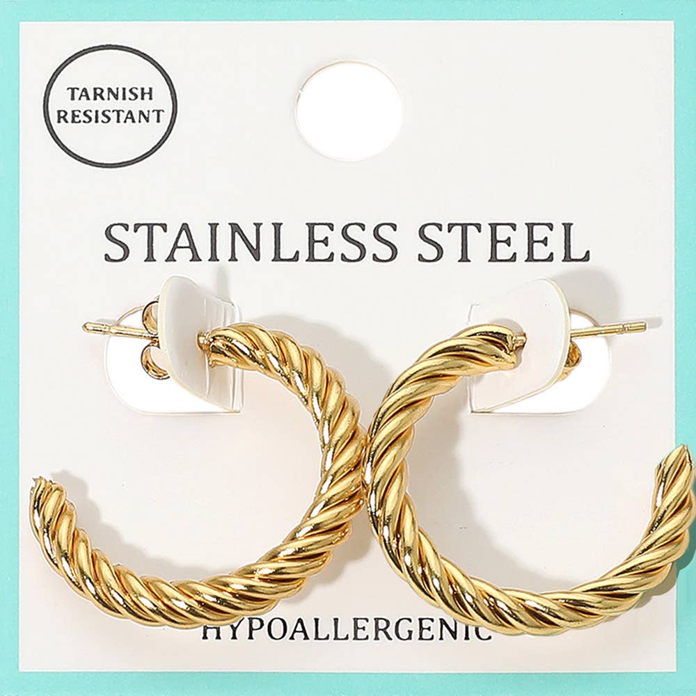 Darya Rope Hoop Earrings