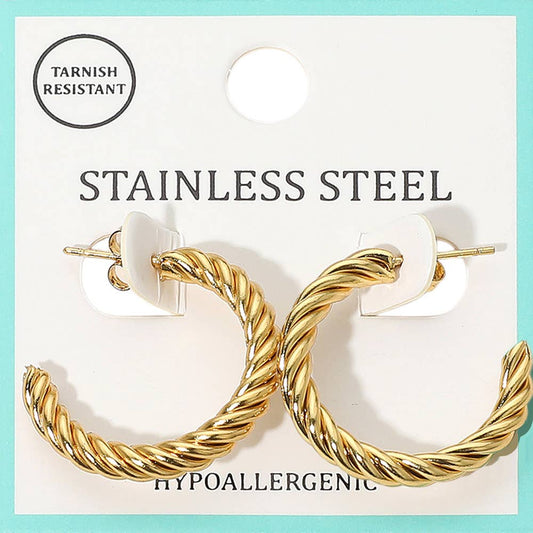 Darya Rope Hoop Earrings
