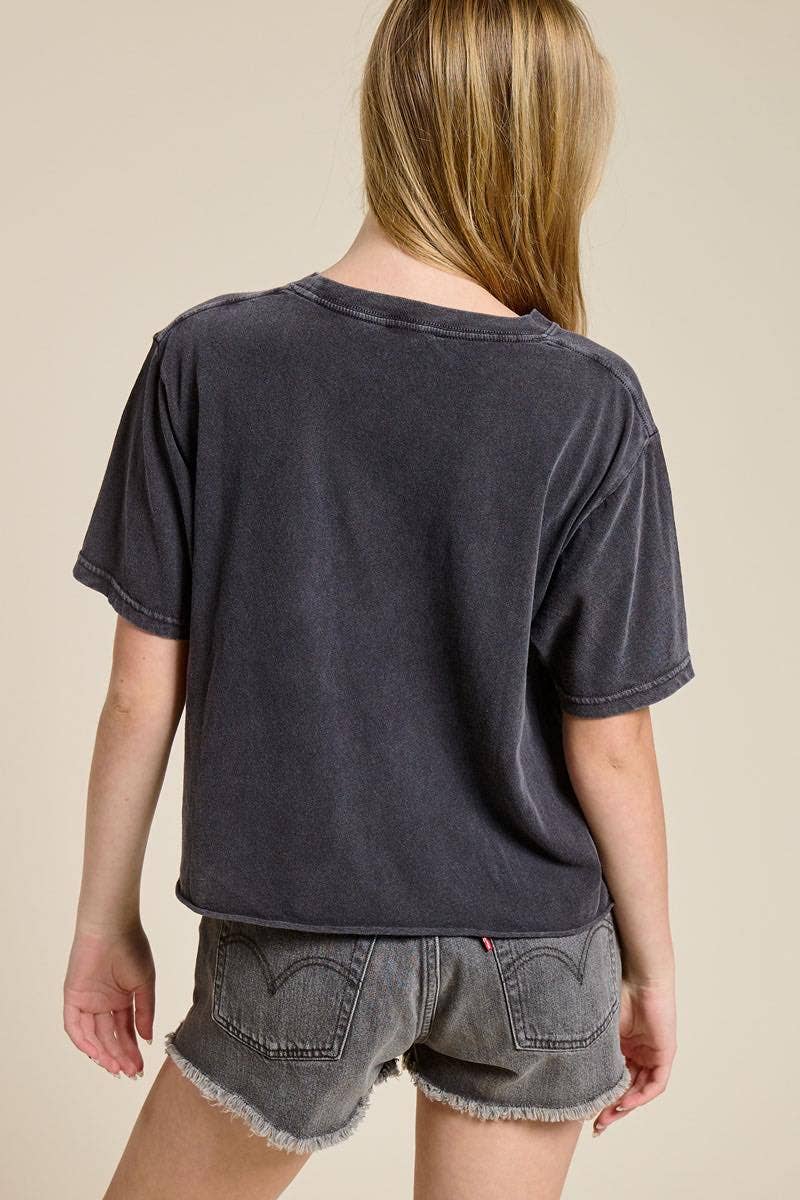 Cowboy Bullrider Crop Tee