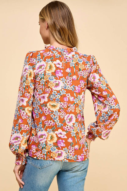 Granada Floral Longsleeve Blouse