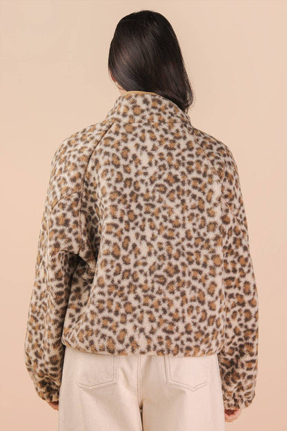 Danica Leopard Sherpa Jacket