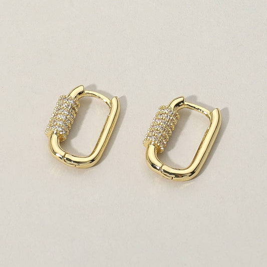 Virginia Carabiner Hoop Earrings