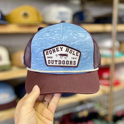 Mens Honey Hole Reno Rope Trucker Hat