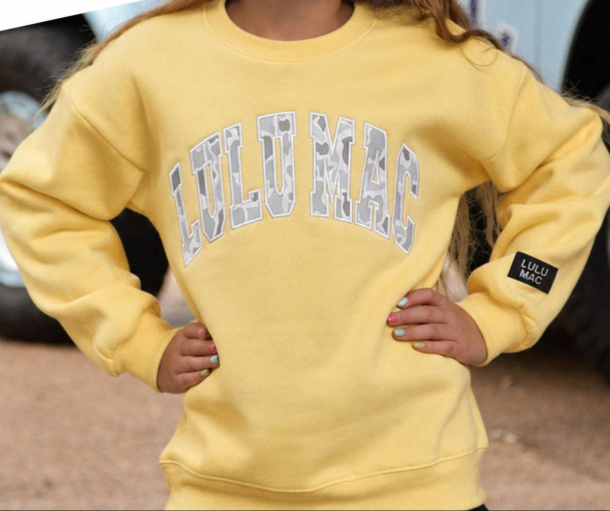 Girls Lulu Mac OG Monogram Arch Logo Sweatshirt