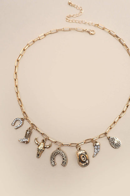 Emerson Horseshoe Charm Necklace