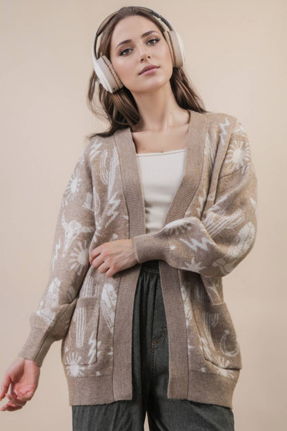 Silverton Western Print Cardigan