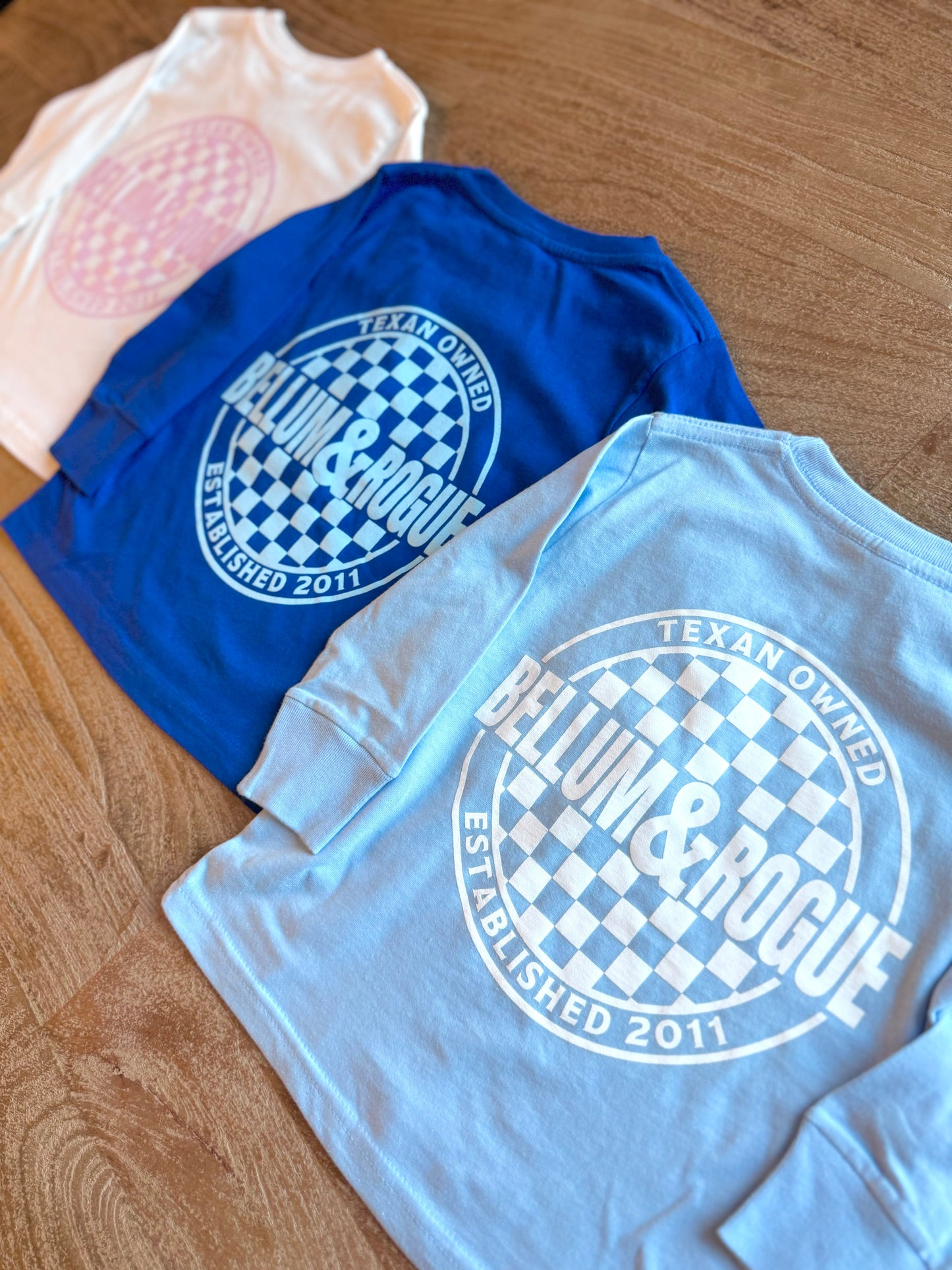 Girls Checkered Softstyle Longsleeve Tee