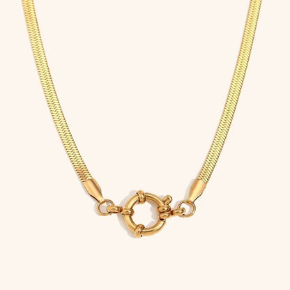 Constance Center Clasp Necklace