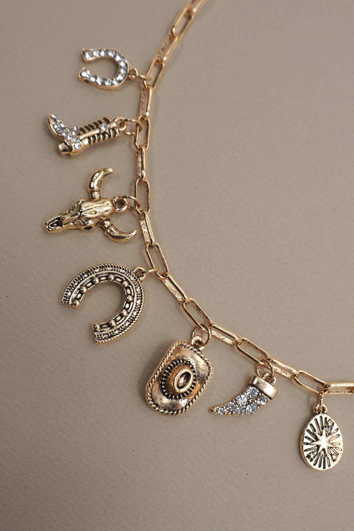 Emerson Horseshoe Charm Necklace