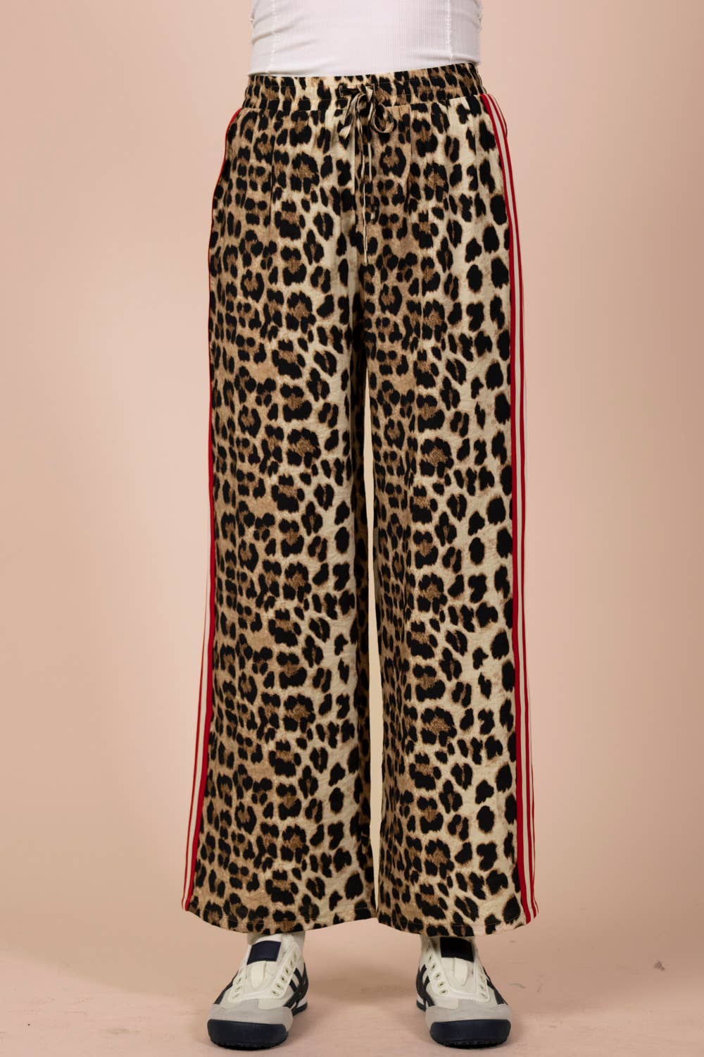 Harley Leopard Red Stripe Pants