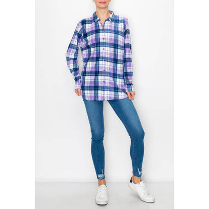 Fleece Plaid Buttondown