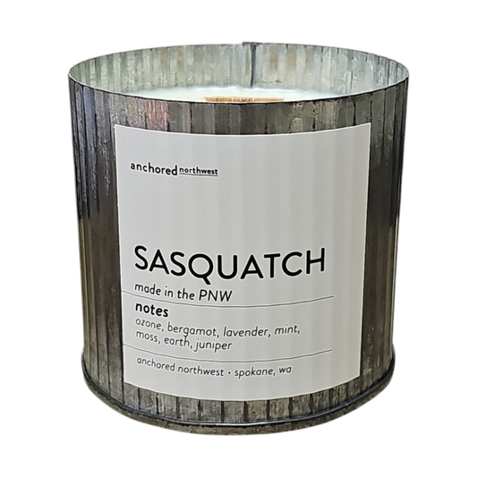 Anchored Northwest Wood Wick Candle - Sasquatch (Bigfoot)